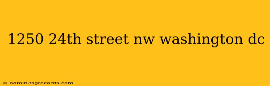 1250 24th street nw washington dc