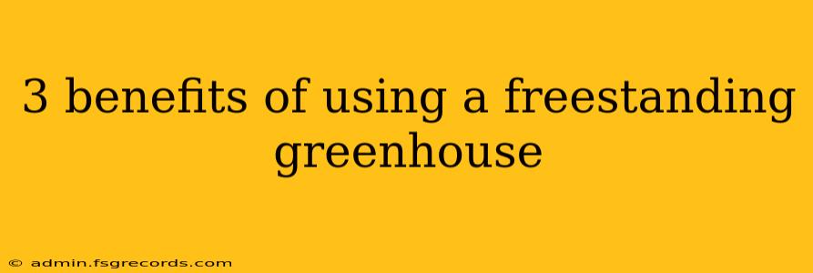 3 benefits of using a freestanding greenhouse