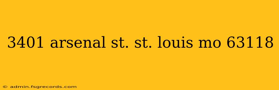 3401 arsenal st. st. louis mo 63118