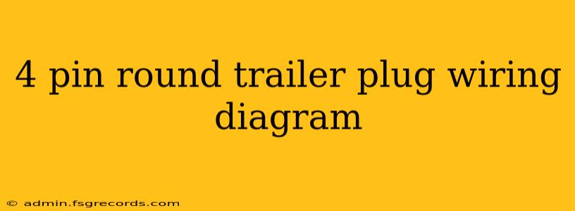 4 pin round trailer plug wiring diagram