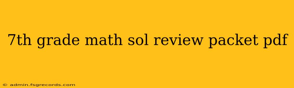 7th grade math sol review packet pdf