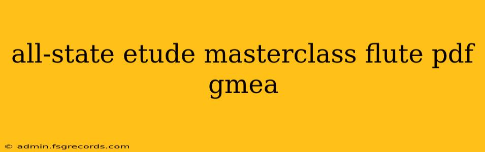 all-state etude masterclass flute pdf gmea