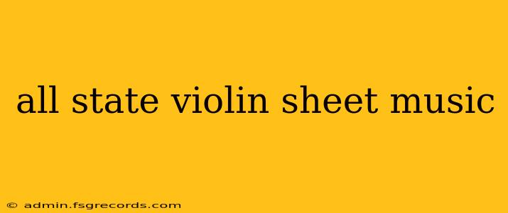 all state violin sheet music