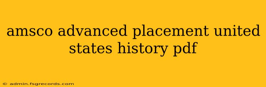 amsco advanced placement united states history pdf