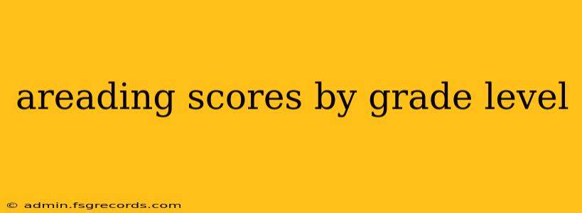 areading scores by grade level