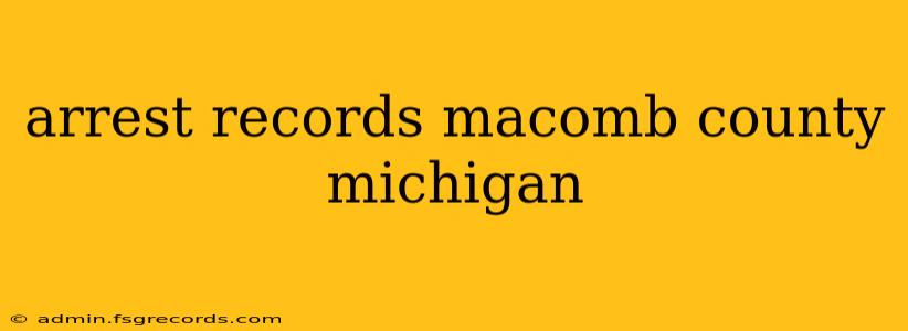 arrest records macomb county michigan