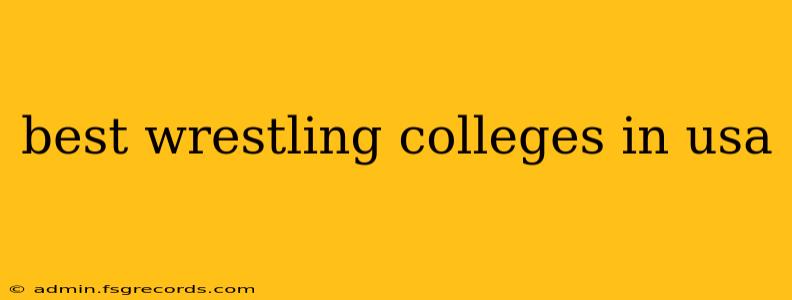 best wrestling colleges in usa