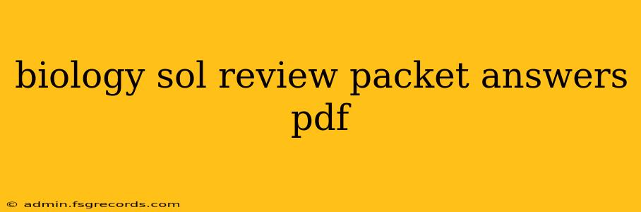 biology sol review packet answers pdf