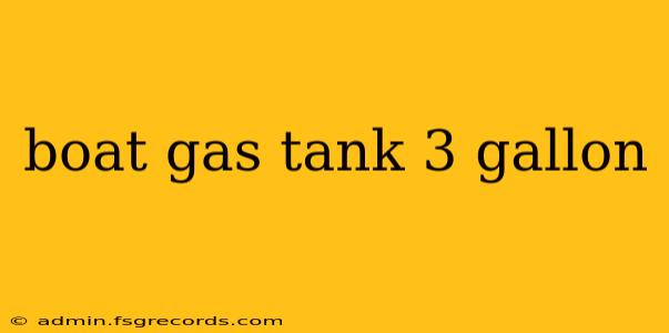 boat gas tank 3 gallon