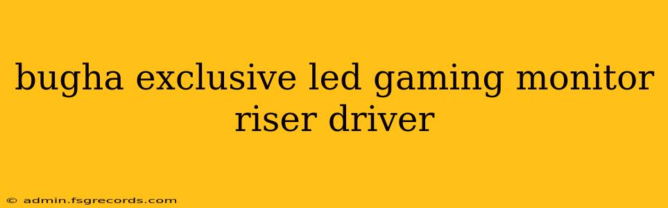 bugha exclusive led gaming monitor riser driver