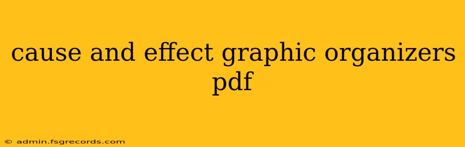 cause and effect graphic organizers pdf