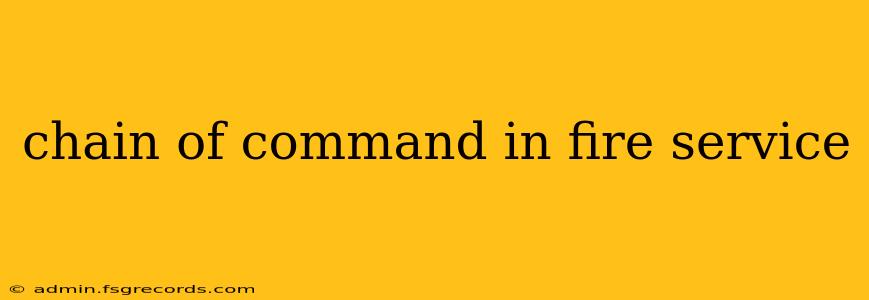 chain of command in fire service