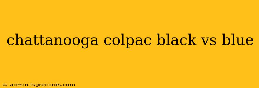 chattanooga colpac black vs blue