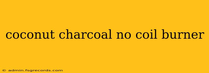 coconut charcoal no coil burner