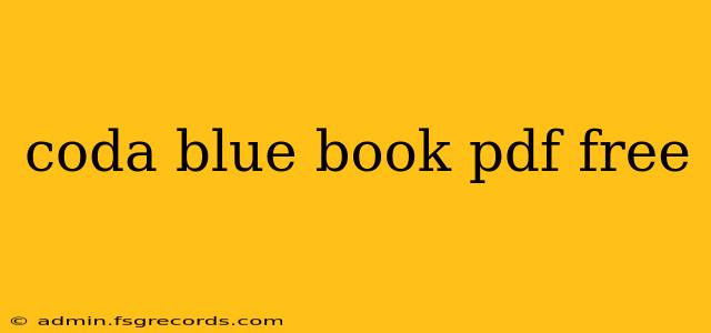 coda blue book pdf free