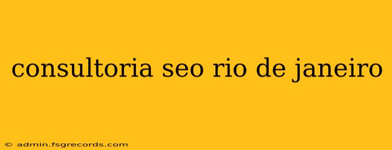 consultoria seo rio de janeiro