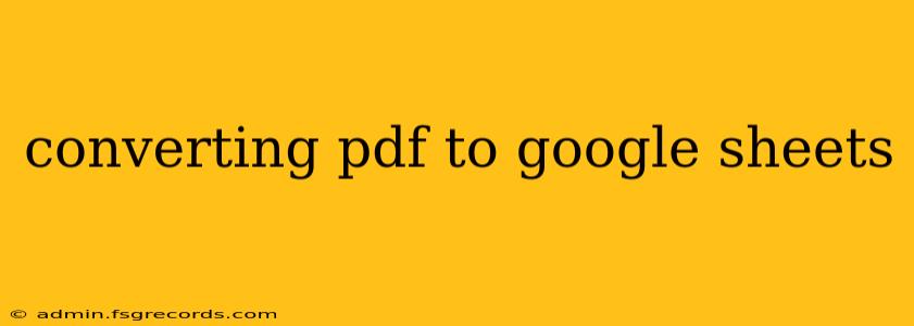 converting pdf to google sheets