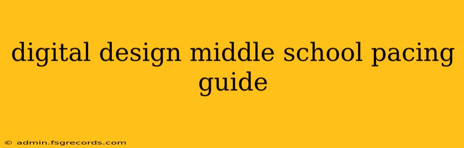 digital design middle school pacing guide