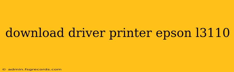 download driver printer epson l3110