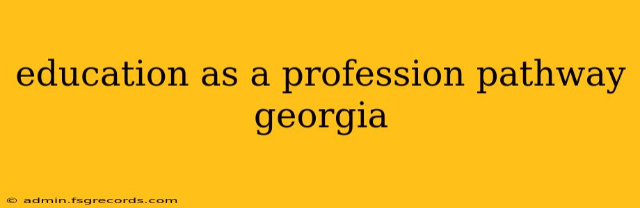 education as a profession pathway georgia