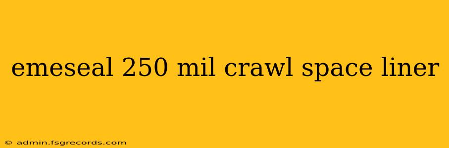 emeseal 250 mil crawl space liner