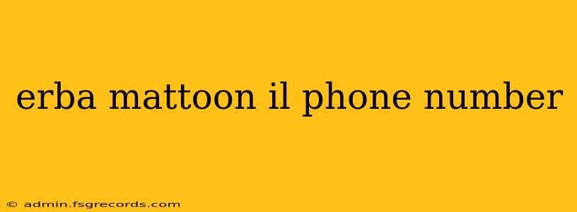 erba mattoon il phone number