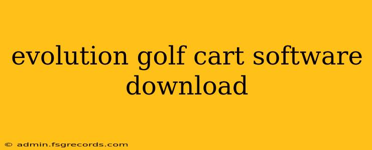 evolution golf cart software download