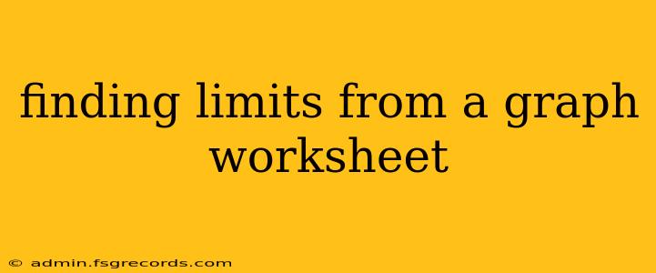 finding limits from a graph worksheet