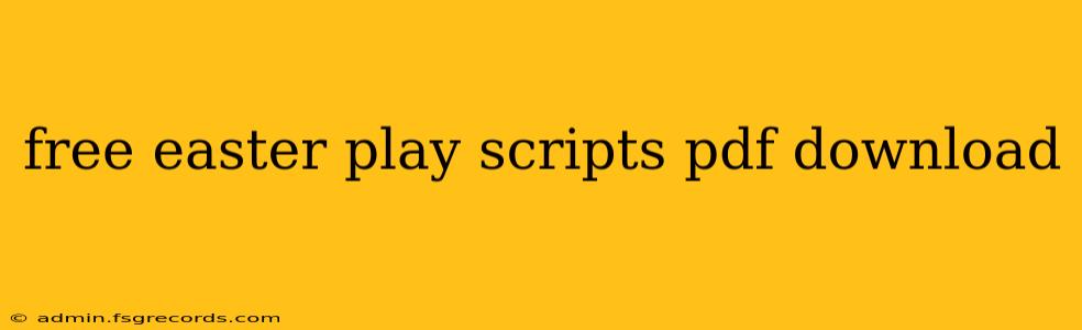 free easter play scripts pdf download