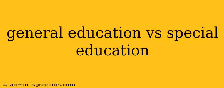 general education vs special education