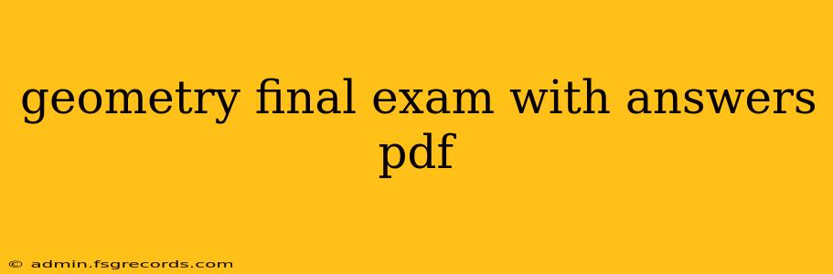 geometry final exam with answers pdf