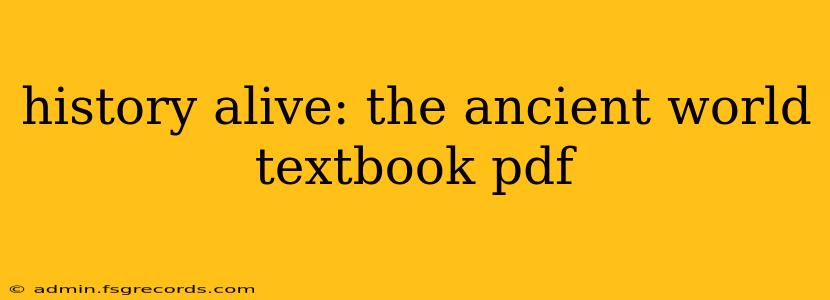 history alive: the ancient world textbook pdf