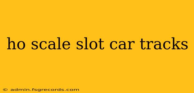 ho scale slot car tracks