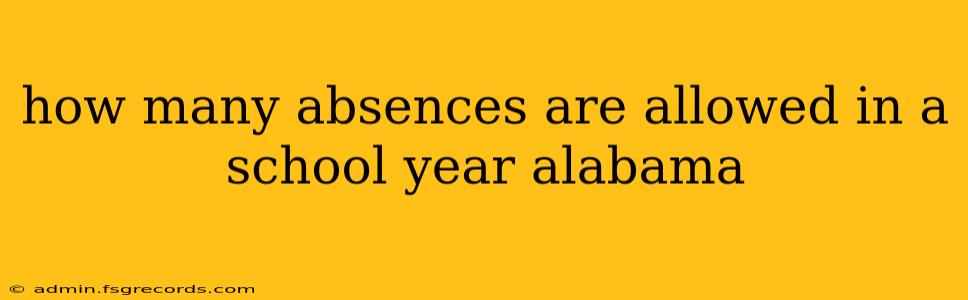 how many absences are allowed in a school year alabama