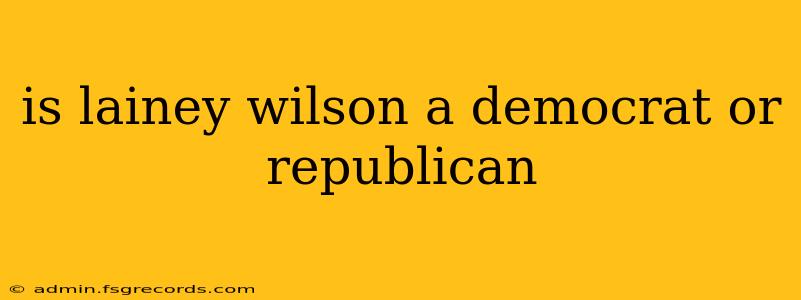 is lainey wilson a democrat or republican