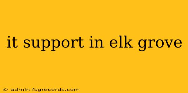 it support in elk grove