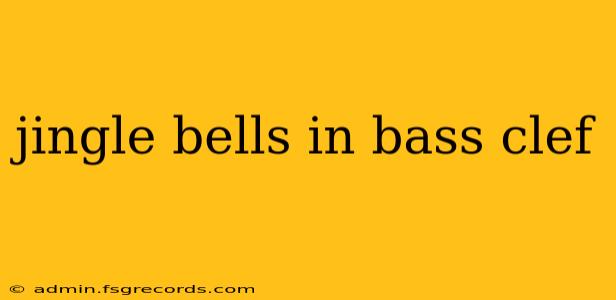 jingle bells in bass clef