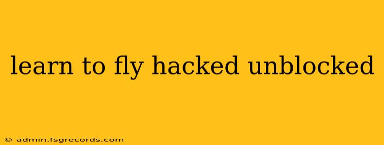 learn to fly hacked unblocked