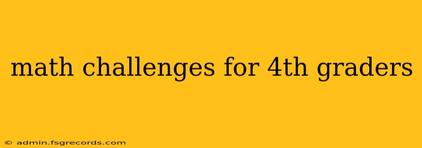 math challenges for 4th graders