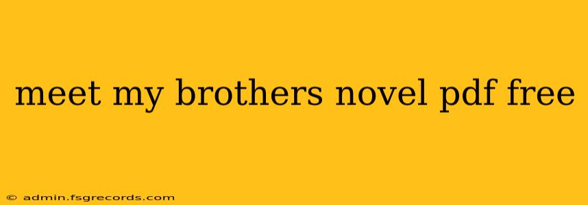 meet my brothers novel pdf free