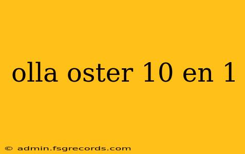 olla oster 10 en 1