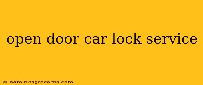 open door car lock service