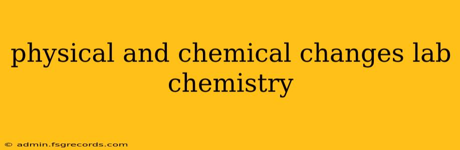 physical and chemical changes lab chemistry