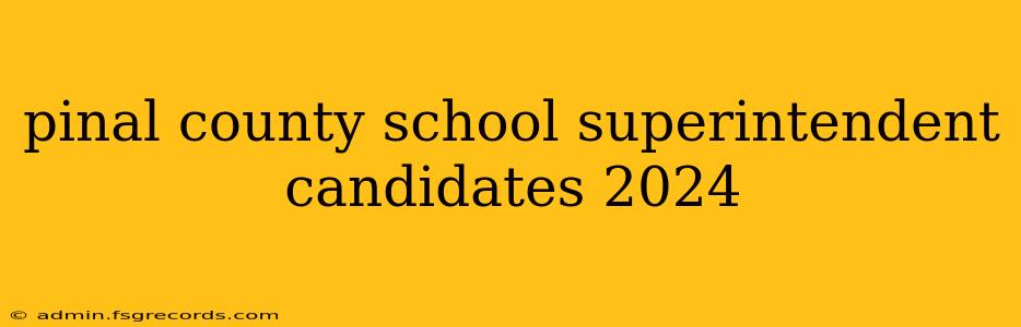 pinal county school superintendent candidates 2024