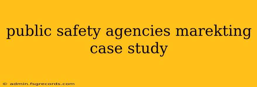 public safety agencies marekting case study