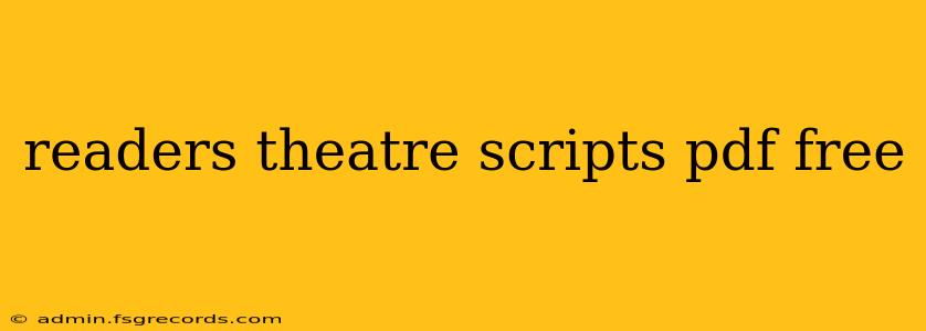 readers theatre scripts pdf free