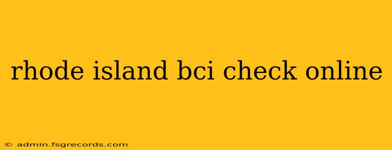 rhode island bci check online