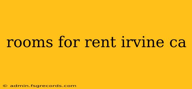 rooms for rent irvine ca