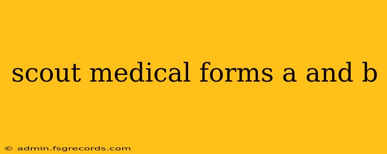 scout medical forms a and b