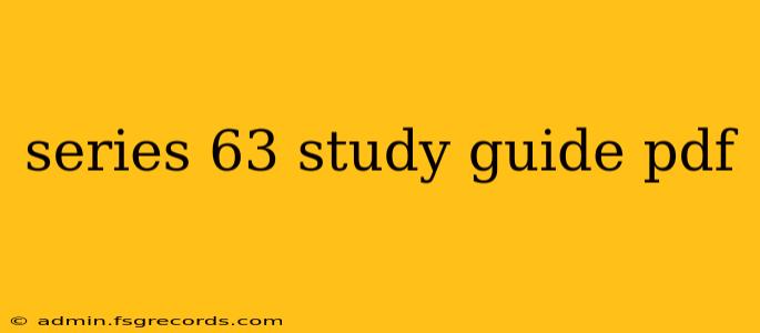 series 63 study guide pdf